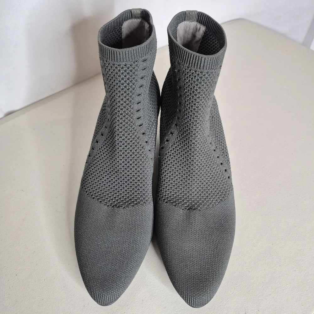 Eileen Fisher Purl Knit Sock Booties - Size 9